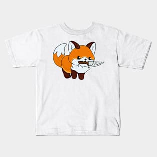 Fox with a knife! Kids T-Shirt